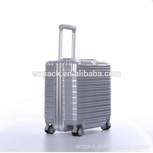Customize 18" high quality aluminium frame luggage